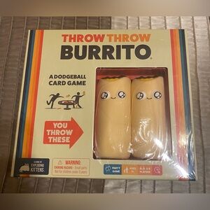 New-Exploding Kittens Throw Throw Burrito Card Game - A Dodgeball Card Game